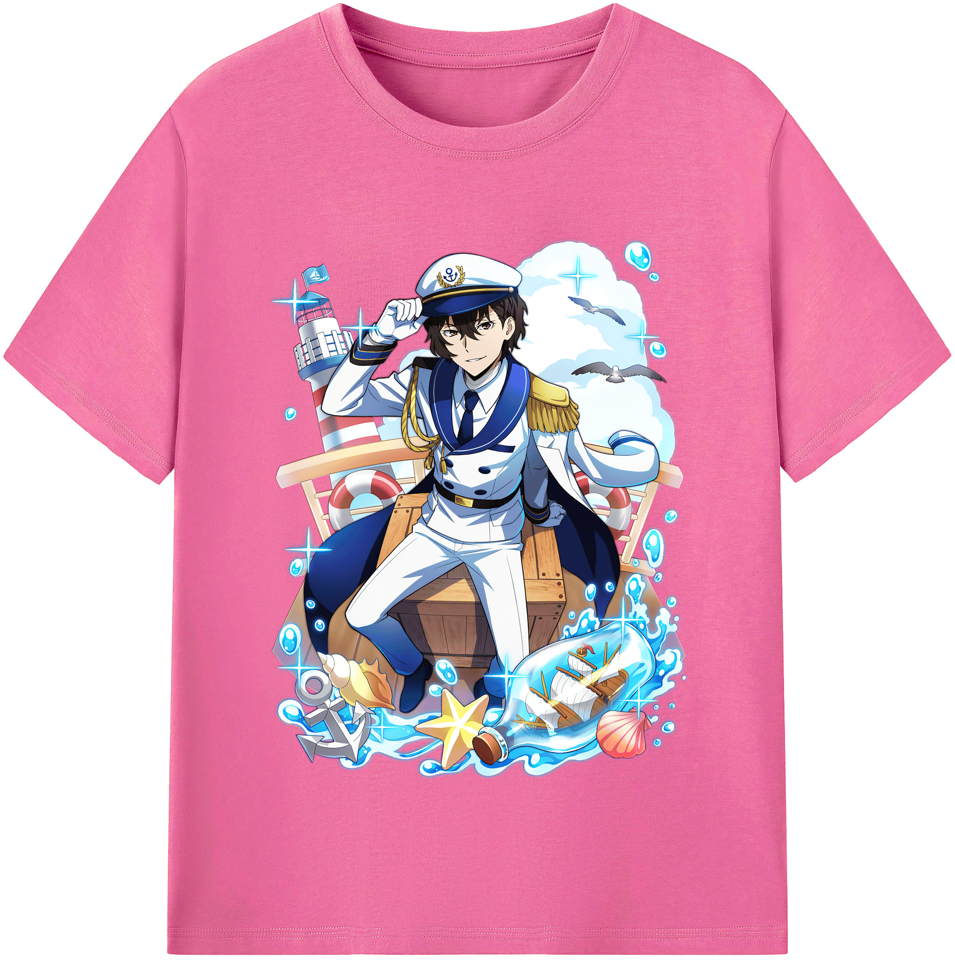 （画像用） 文豪ストレイドッグス Bungo Stray Dogs レディースカジュアルプリントTシャツ（綿100％）